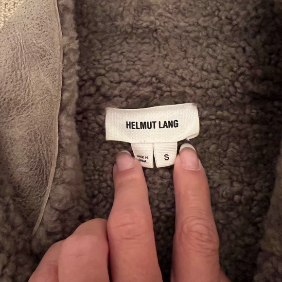 Gently used helmet lang lamb shearling jacket purchased at Helmut Lang in NYC - Picture 5 of 6